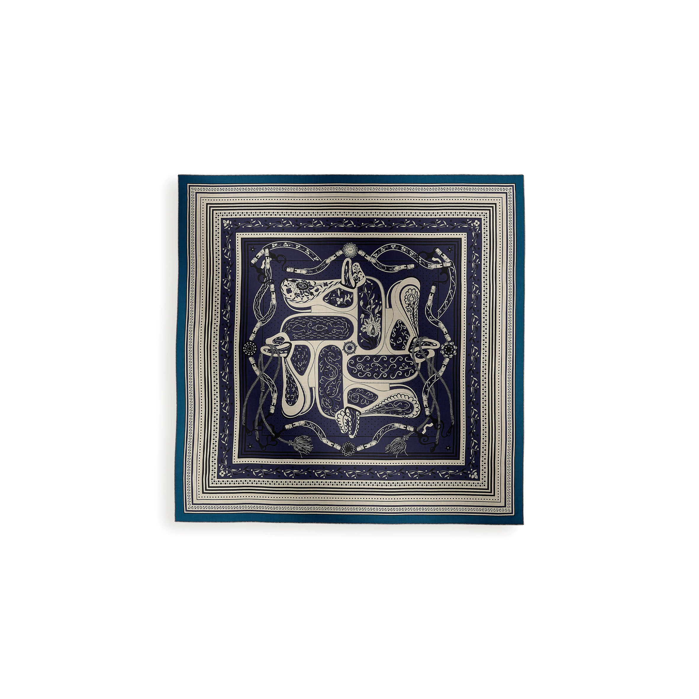 HERMÈS FESTIVAL DES AMAZONES BANDANA SHAWL 140 H244217S 04 (137*136cm)